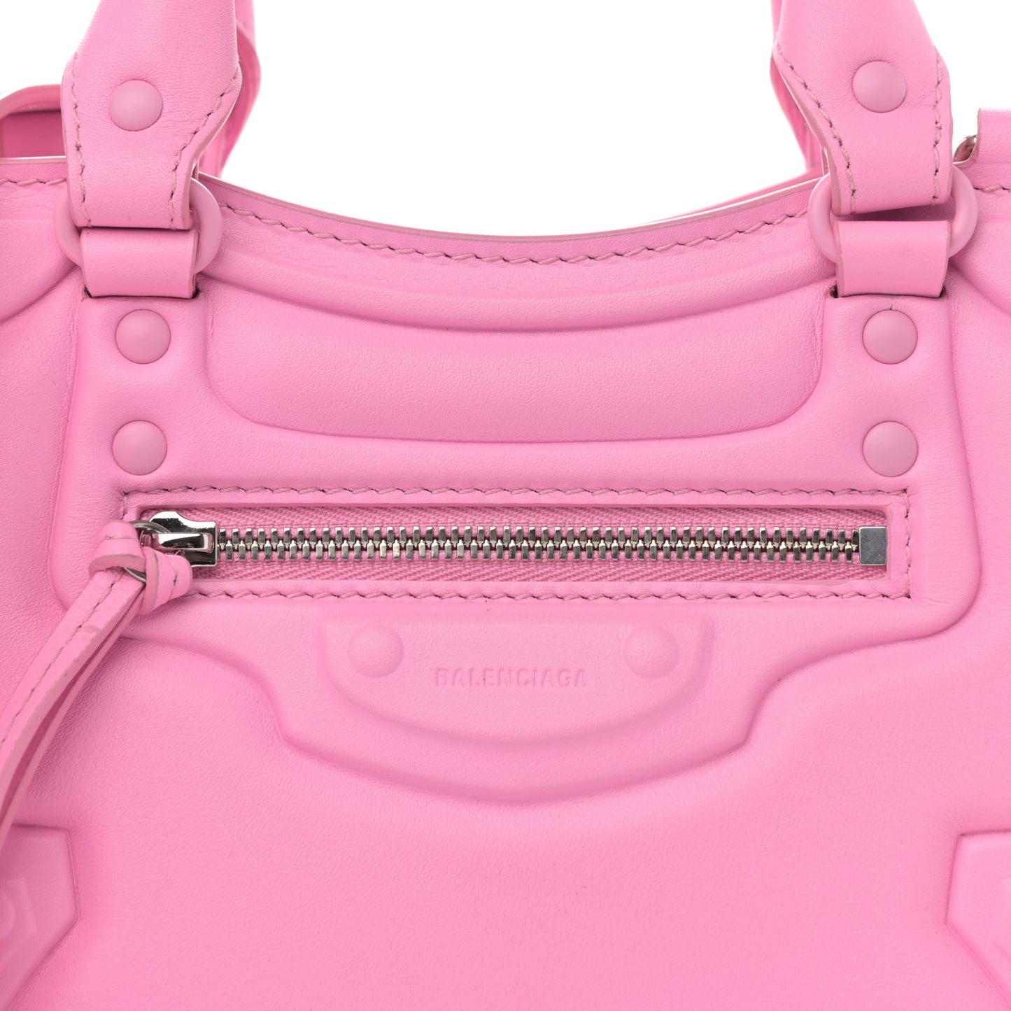 Cake Calfskin Tonal Hardware Mini Neo Classic City Rose