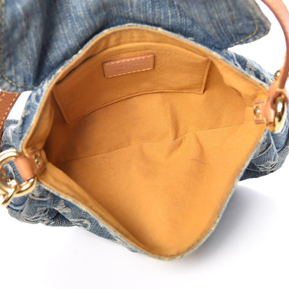 Louis Vuitton Monogram Denim Mini Pleaty Blue 6 of 13