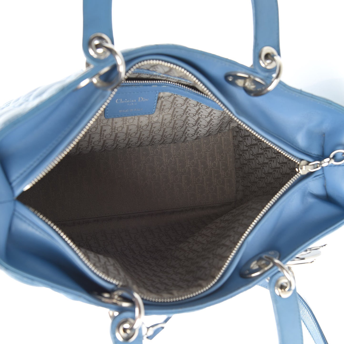 Lambskin Cannage Large Lady Dior Denim