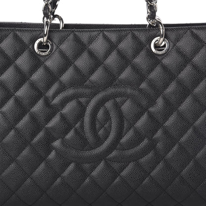 Chanel Caviar Quilted XL Grand Shopping Tote GST Black 10 of 10