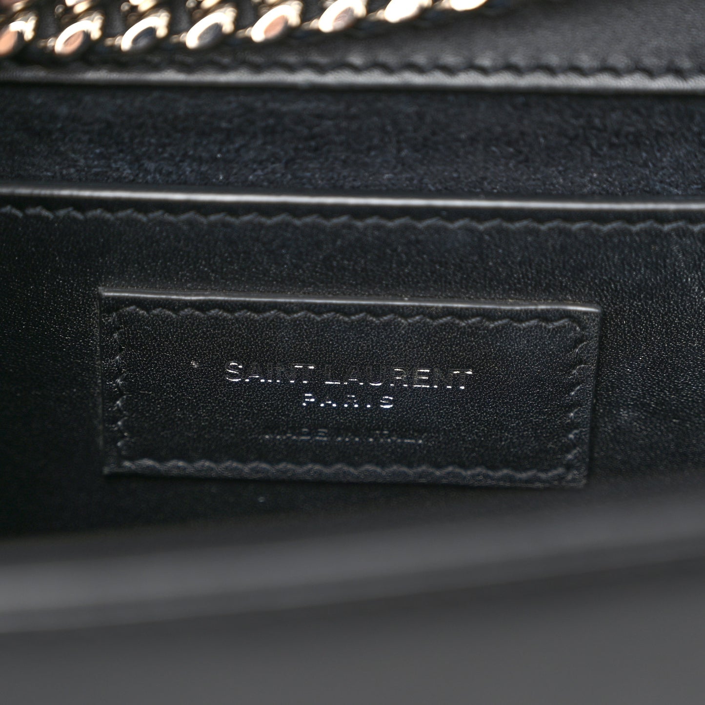 Smooth Calfskin Medium Classic Monogram Kate Tassel Satchel Black