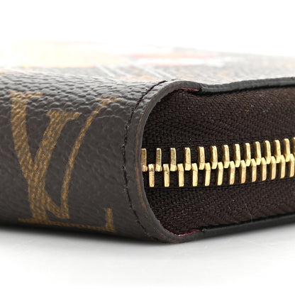 Louis Vuitton Monogram 2020 Christmas Animation Swing Ride Zippy Wallet Pink Poppy 10 of 13