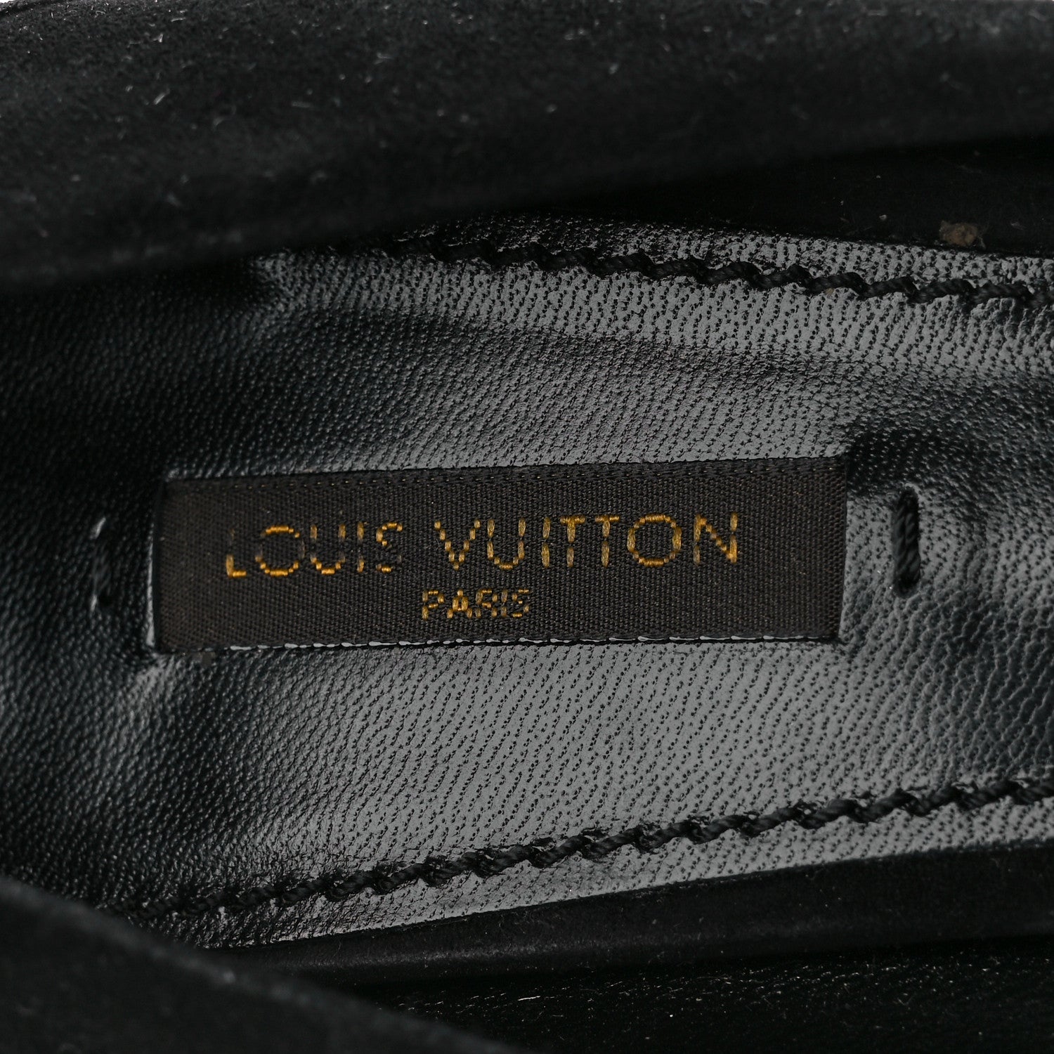 Louis Vuitton Suede Peep Toe Pumps 40 Black 8 of 10