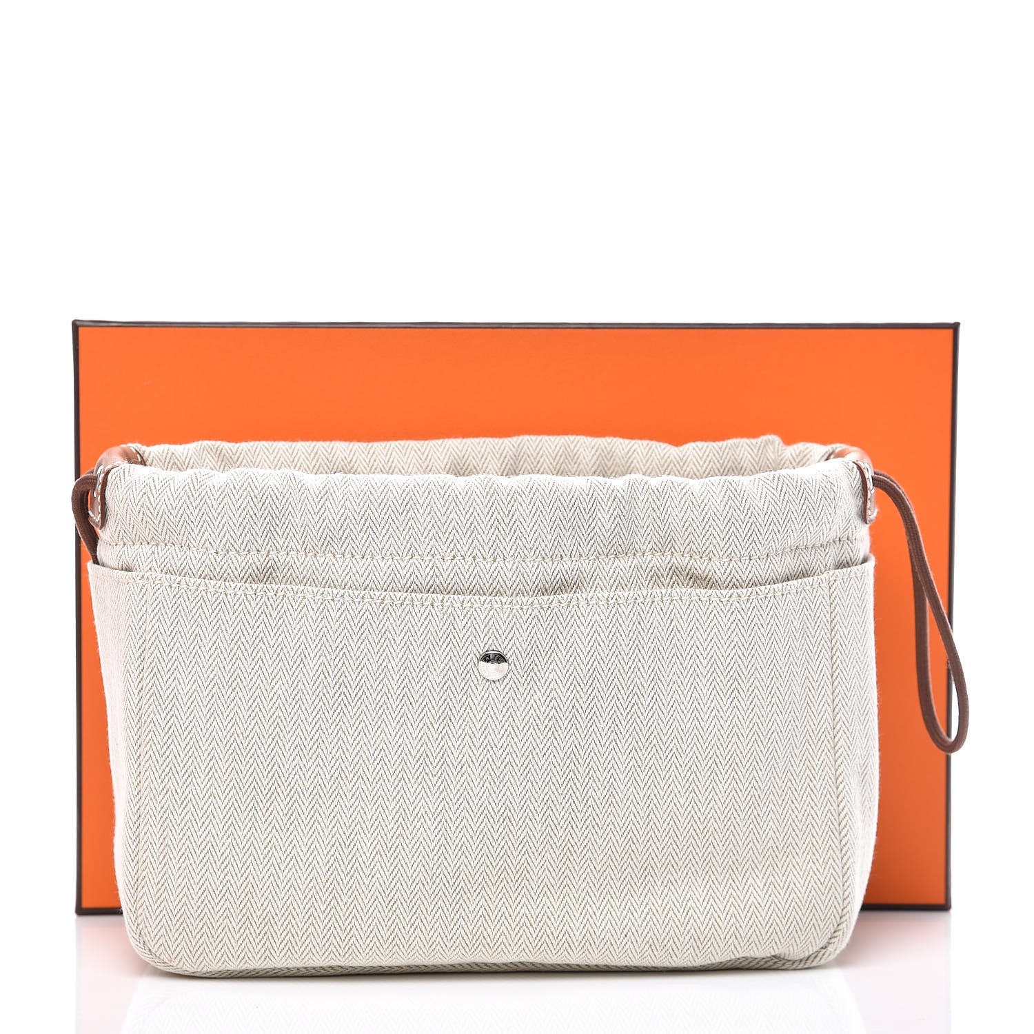 Hermes Canvas Barenia Fourbi 20 PM Pouch Naturel Fauve 10 of 10