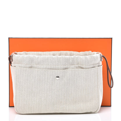 Hermes Canvas Barenia Fourbi 20 PM Pouch Naturel Fauve 10 of 10