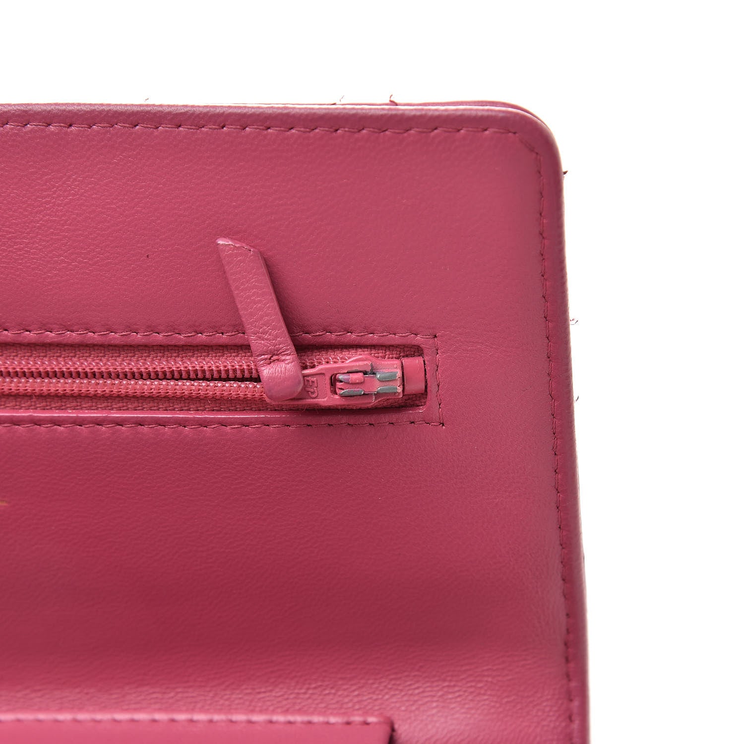Chanel Lambskin Quilted Wallet On Chain WOC Pink 12 of 14
