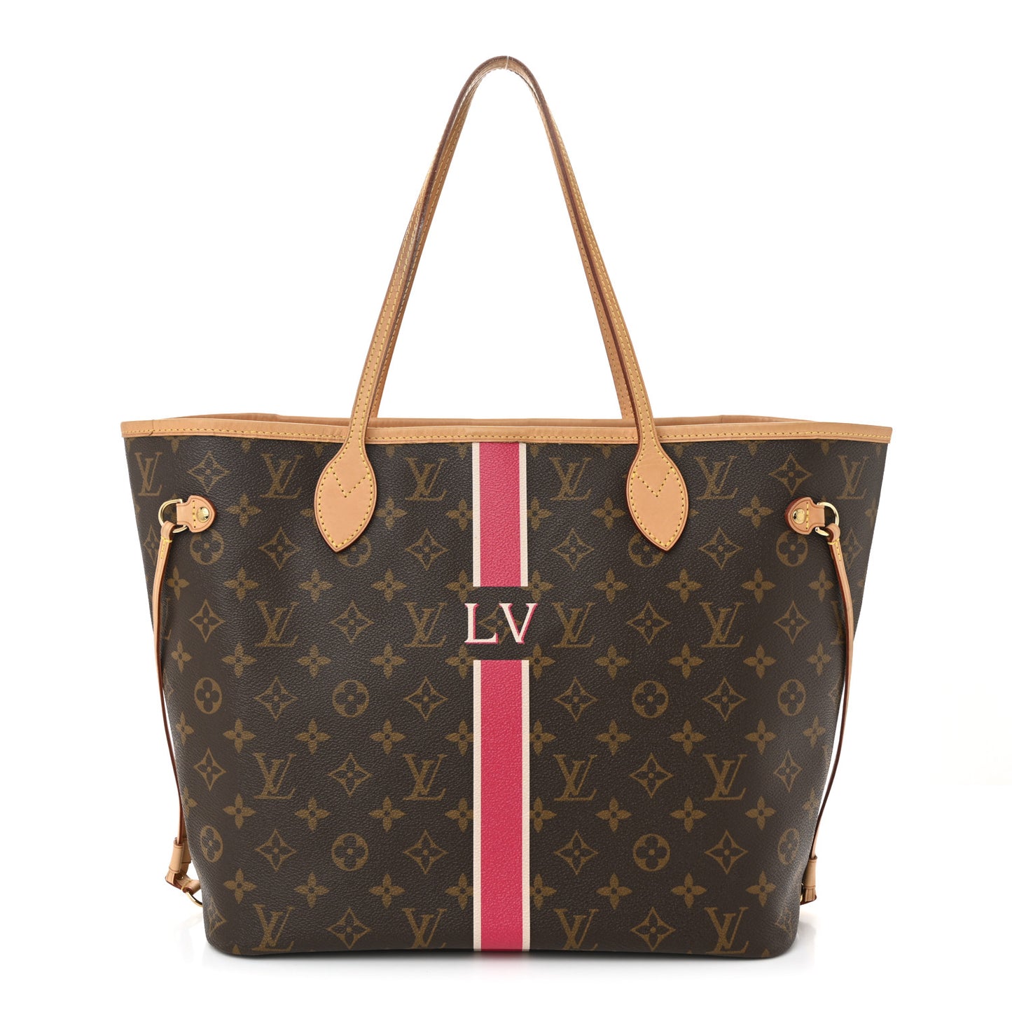 Monogram My LV Heritage Neverfull MM Fuchsia White