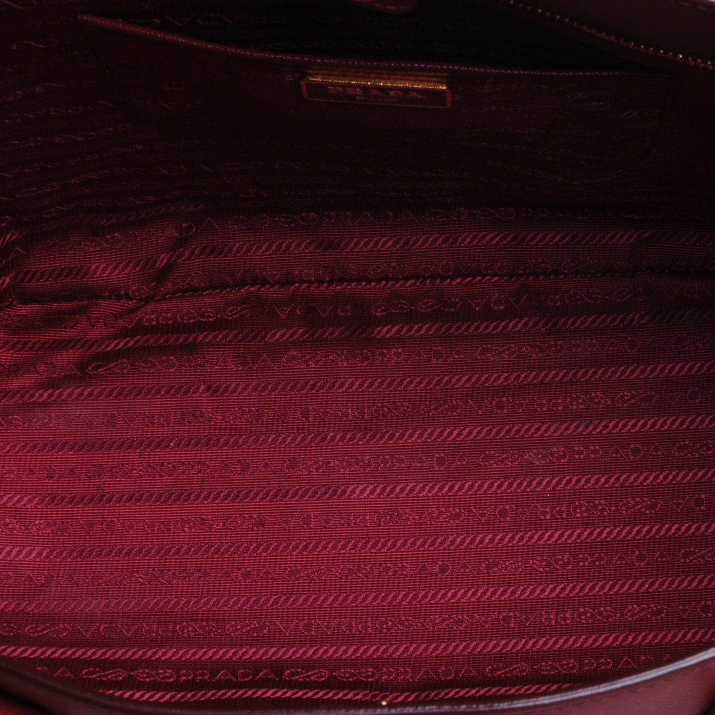 Saffiano Lux Tote Fuoco