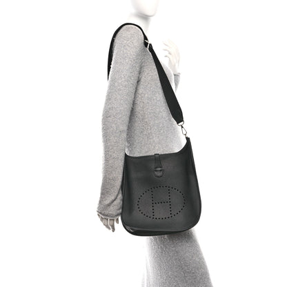 Hermes Taurillon Clemence Evelyne III PM Black 2 of 11