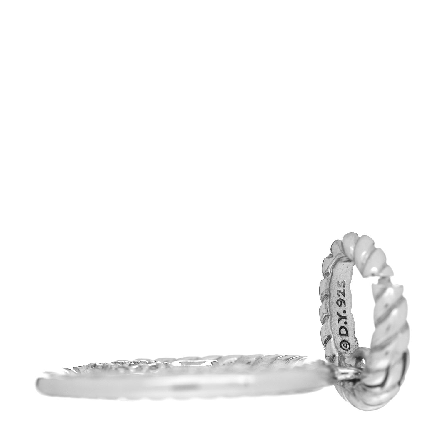 David Yurman Sterling Silver Diamond Small Quatrefoil Pendant 3 of 3