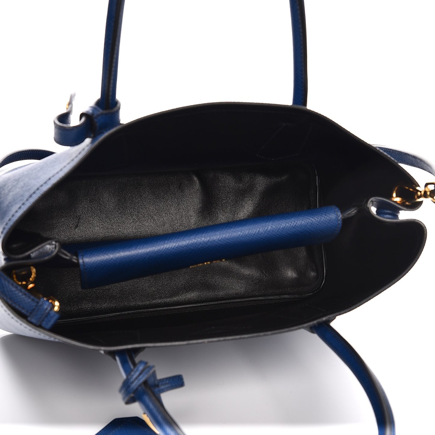 Saffiano Cuir Medium Double Bag Inchiostro