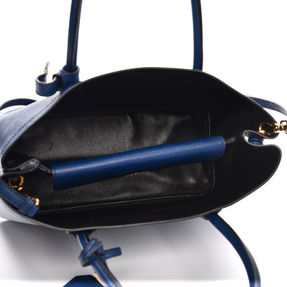 Prada Saffiano Cuir Medium Double Bag Inchiostro 6 of 7