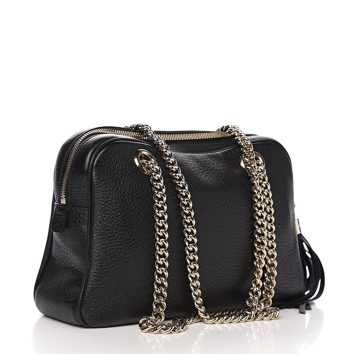 Gucci Pebbled Calfskin Small Soho Bowler Black 2 of 9