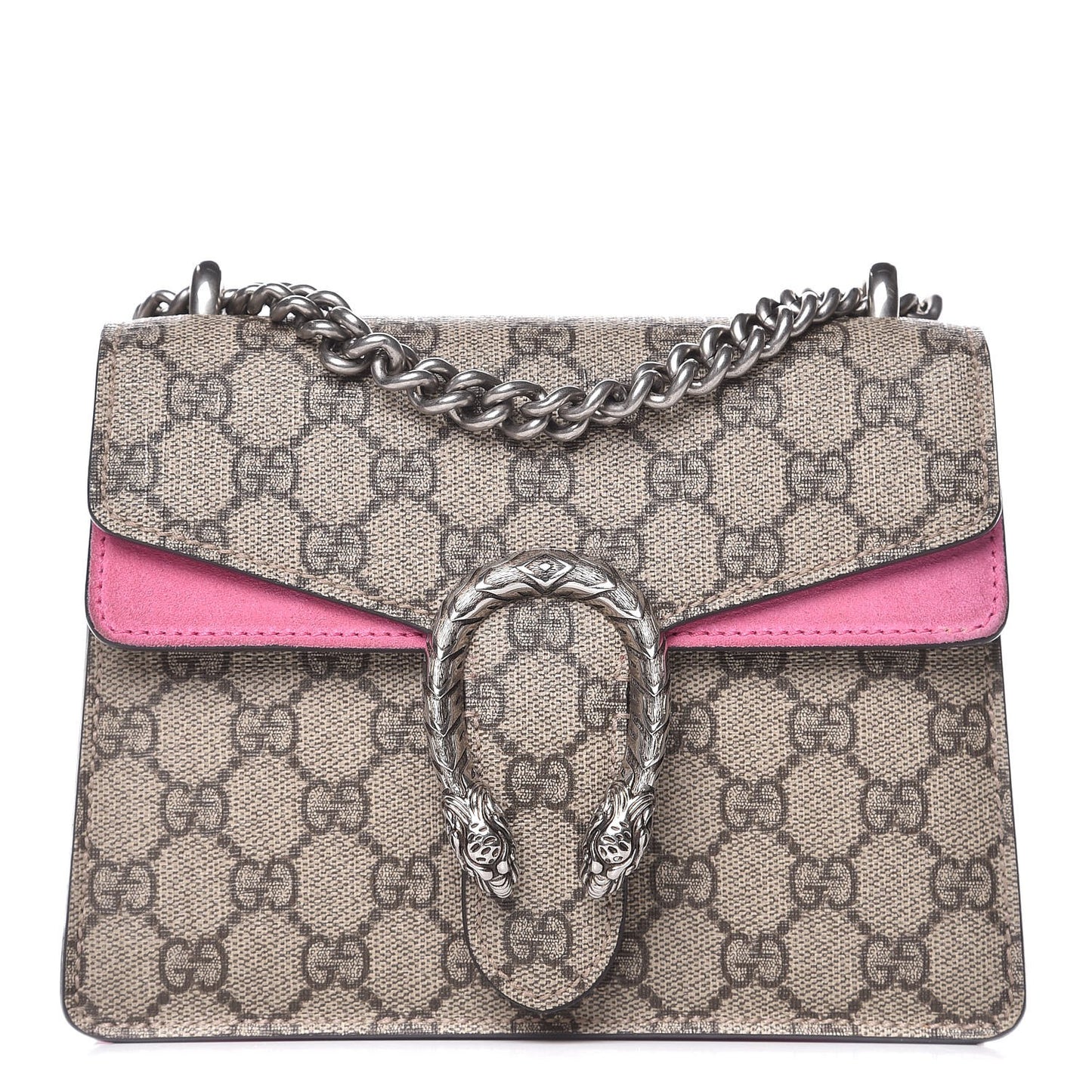 GG Supreme Monogram Mini Dionysus Shoulder Bag Pink