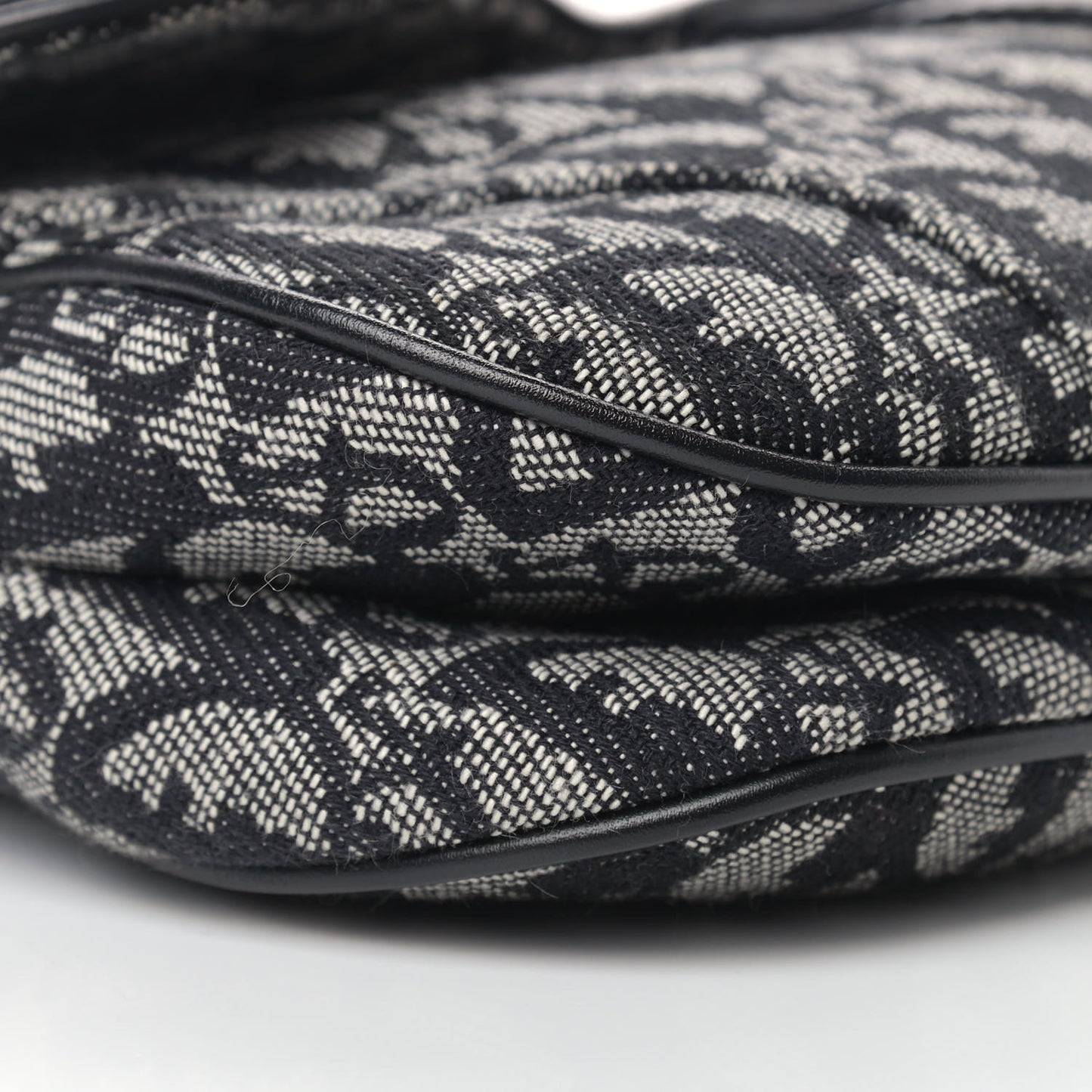 Monogram Double Saddle Bag Black