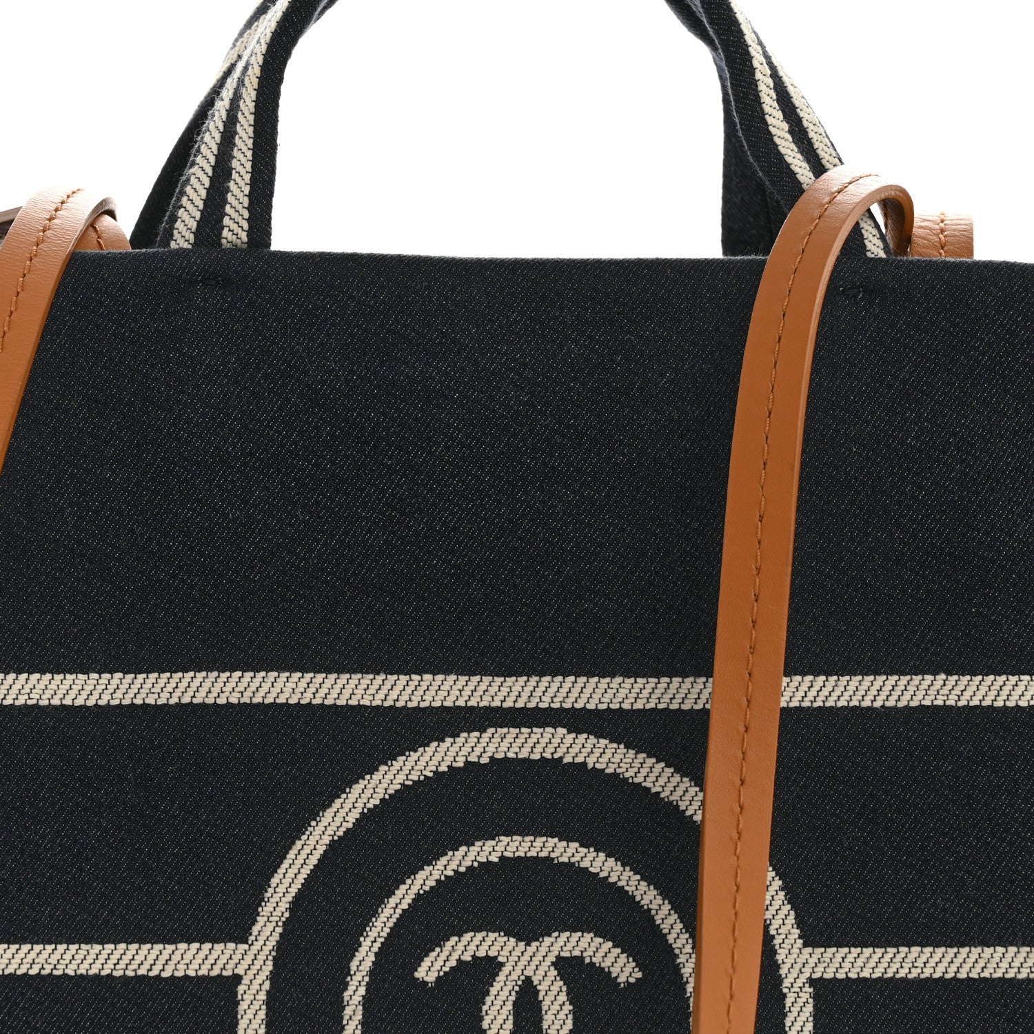 Chanel Denim Large Shopping Tote Blue 8 of 10