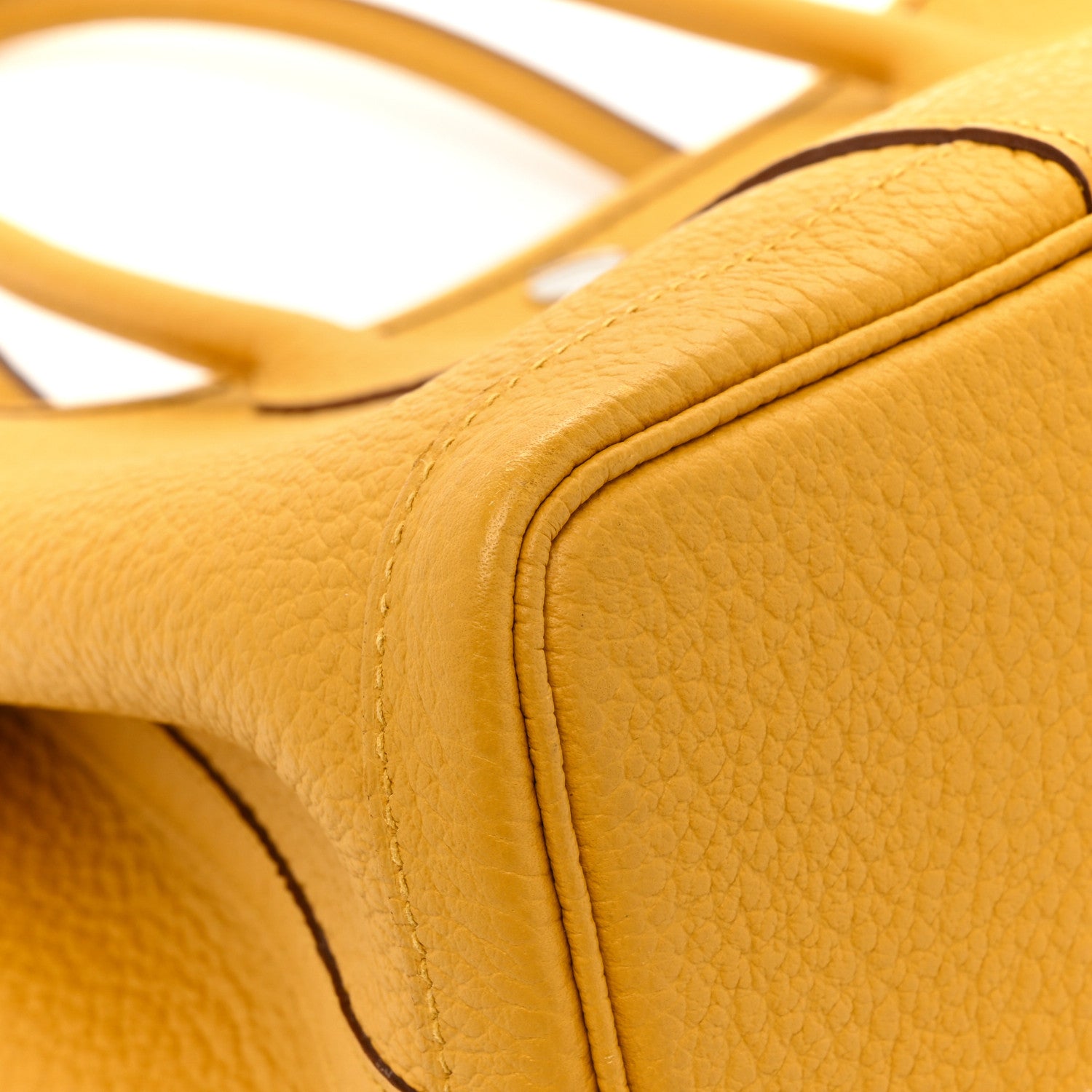 Hermes Vache Country Garden Party 30 TPM Jaune Ambre 10 of 16