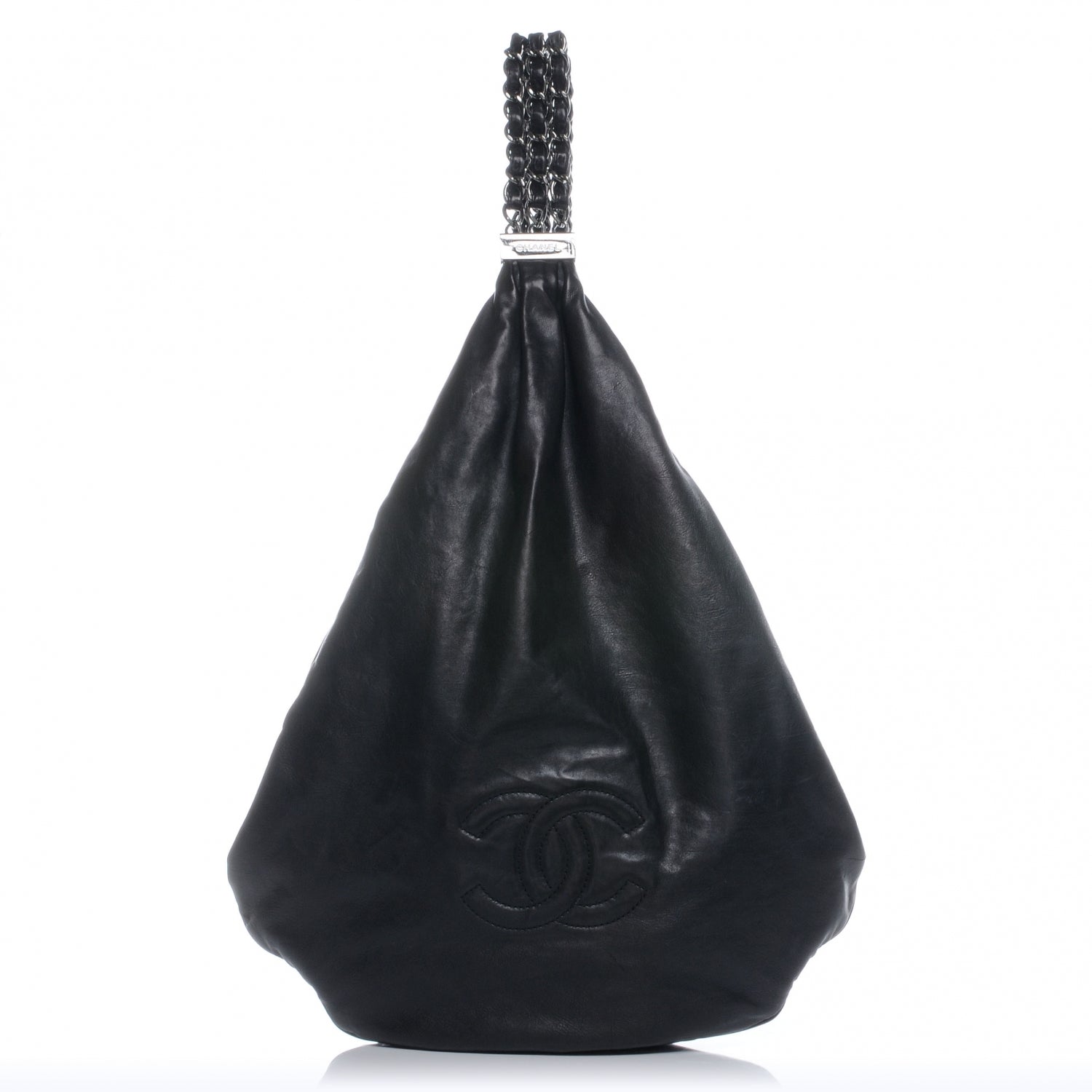 Chanel Lambskin Large Rock and Chain Hobo Black 1 of 8