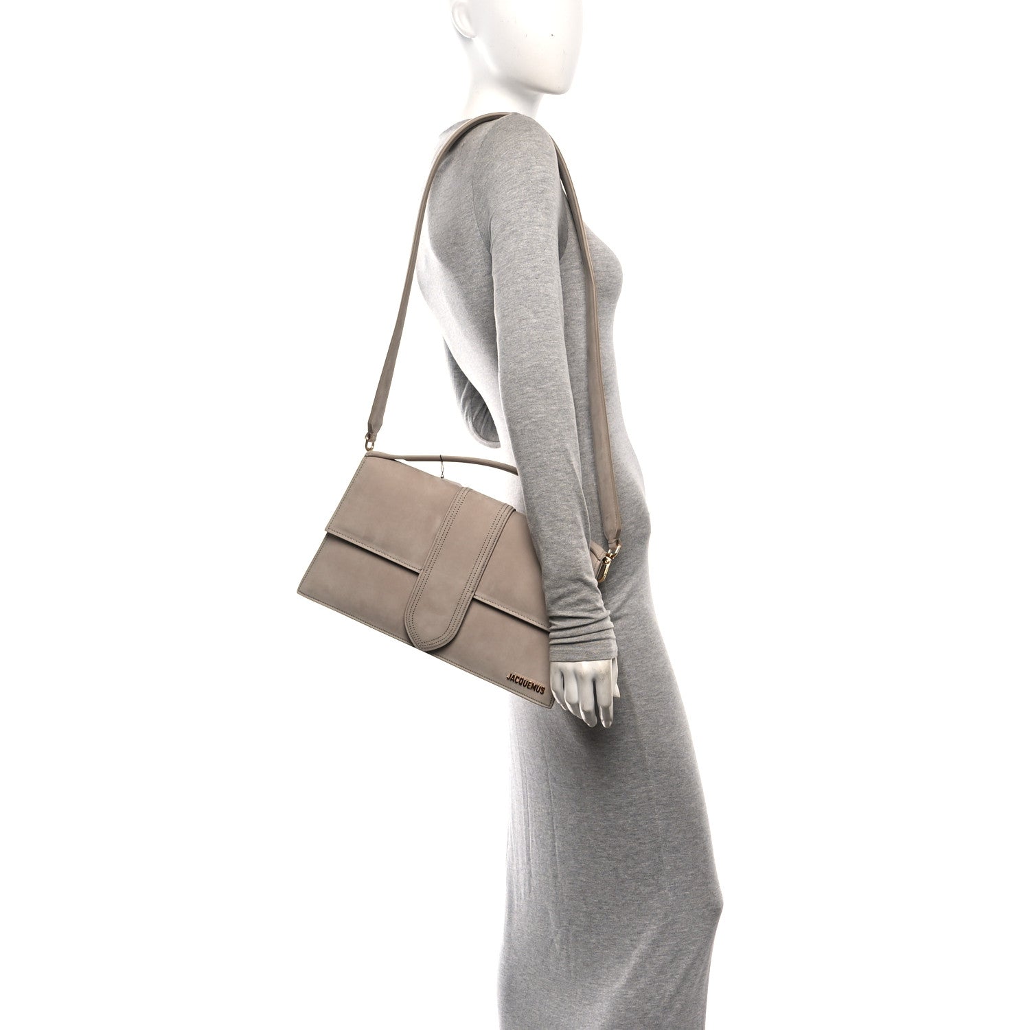 Jacquemus Smooth Calfskin Le Bambinou Dark Beige 2 of 10