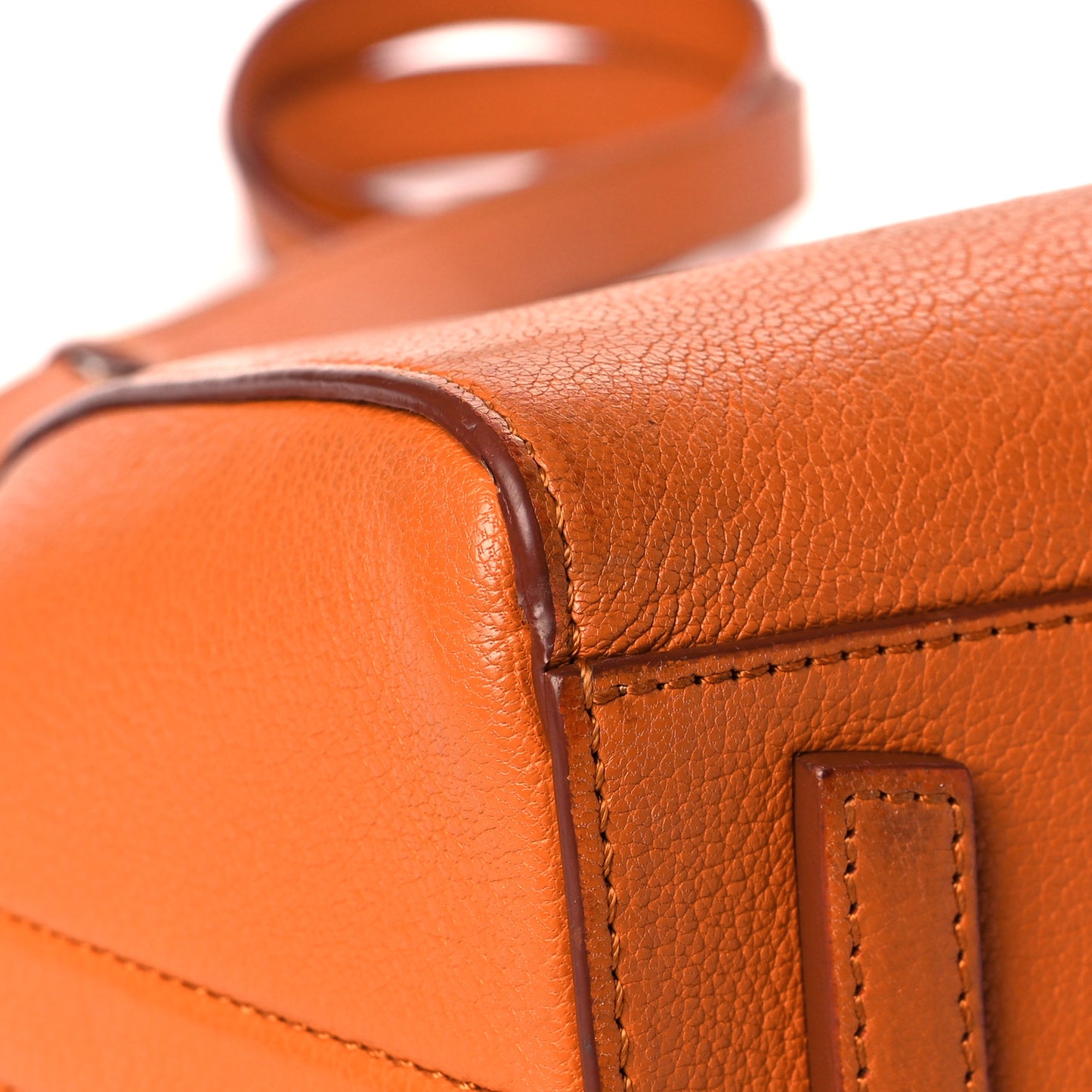 Sugar Goatskin Mini Antigona Rust