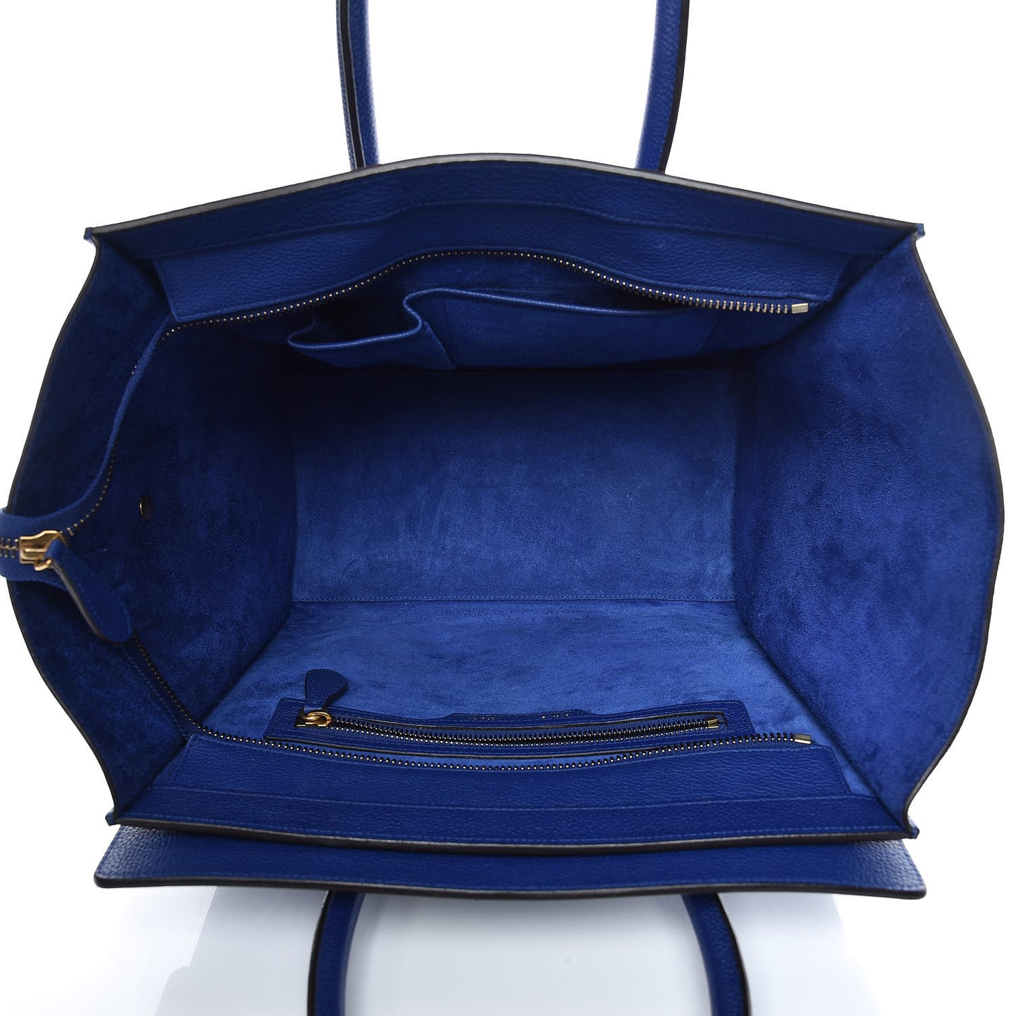 Drummed Calfskin Mini Luggage Indigo