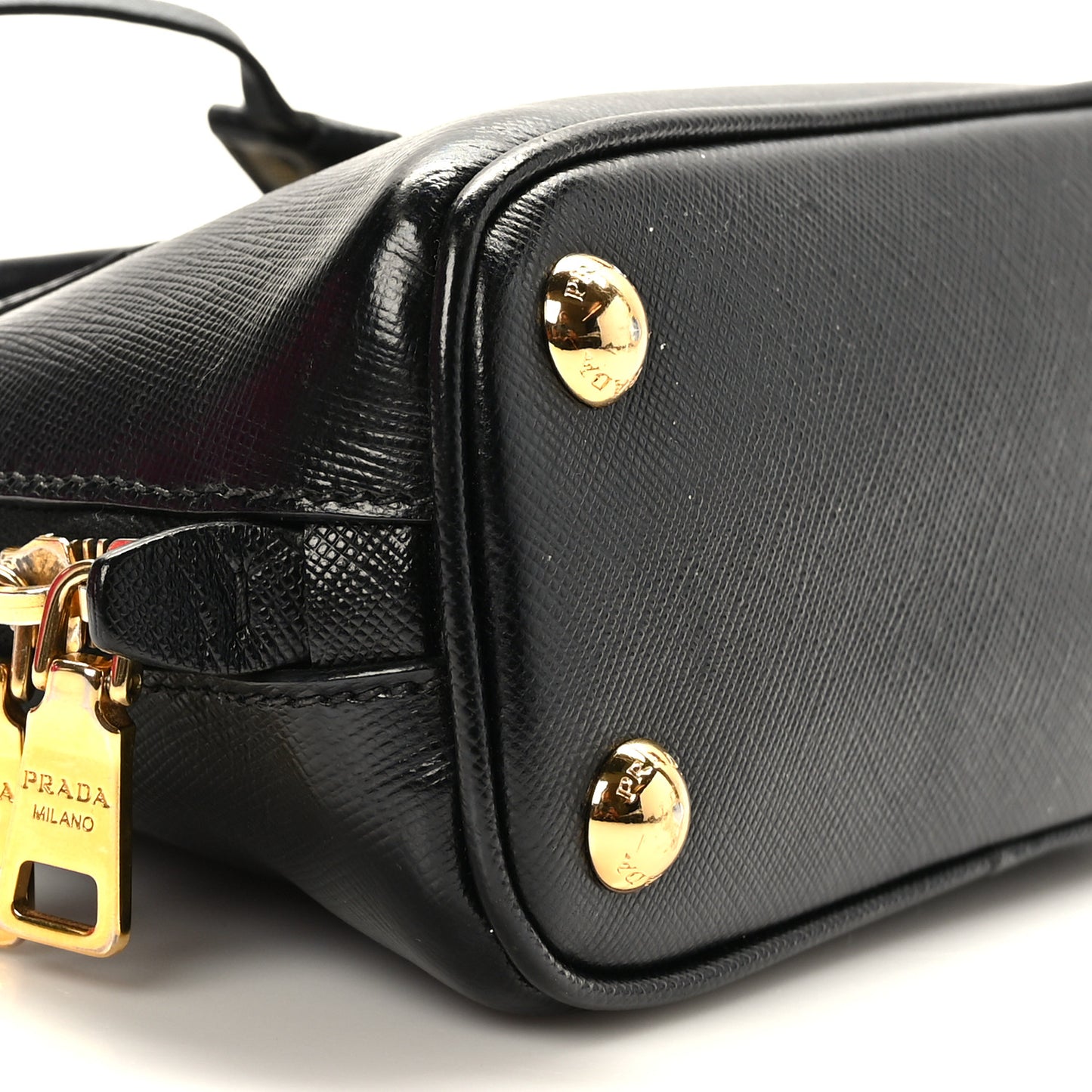 Saffiano Lux Mini Promenade Tote Black
