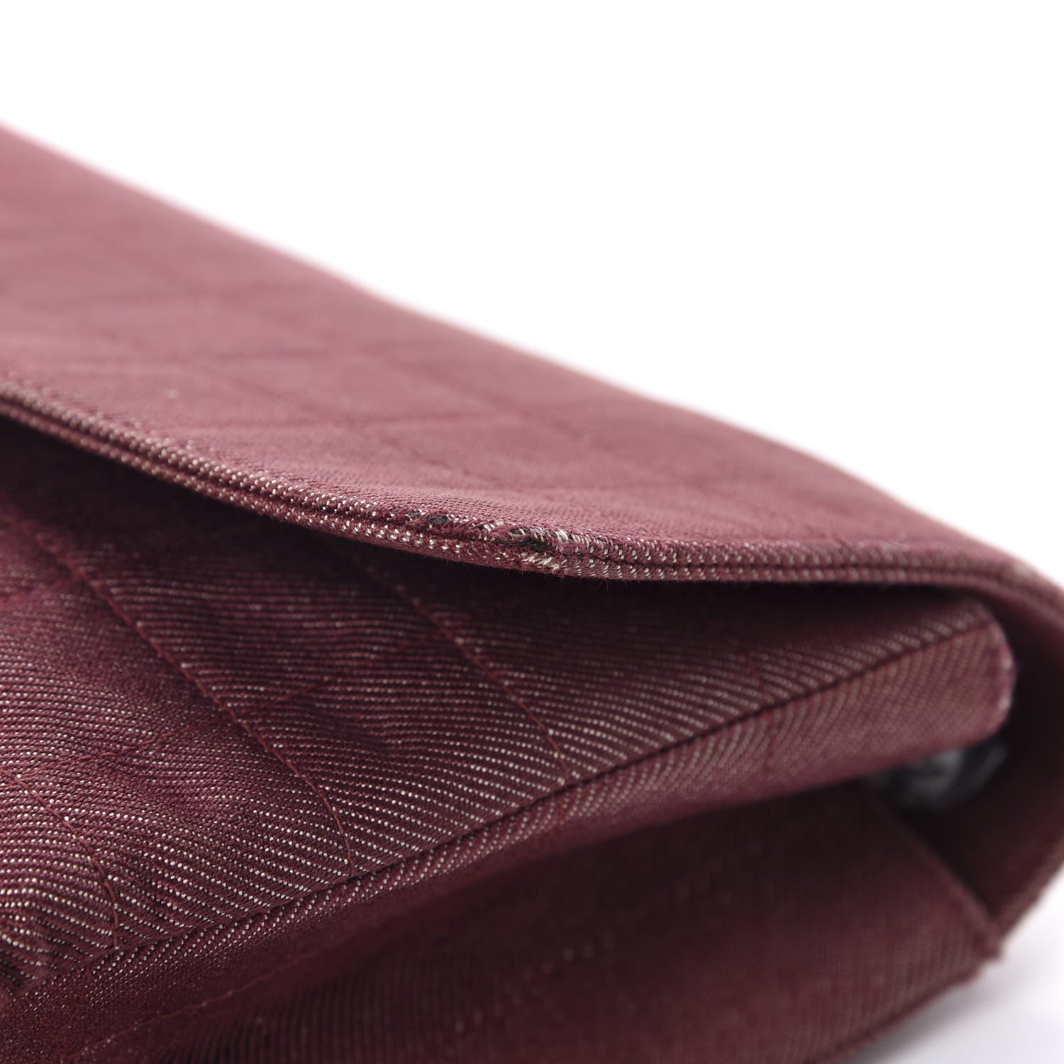 Chanel Canvas Chocolate Bar Reissue Single Flap Dark Red 7 of 15