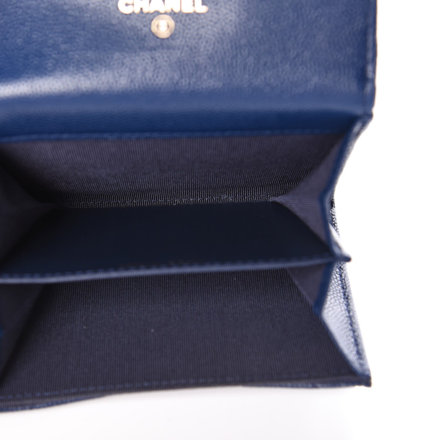 Chanel Caviar Quilted Flap Card Holder Navy 5 of 9