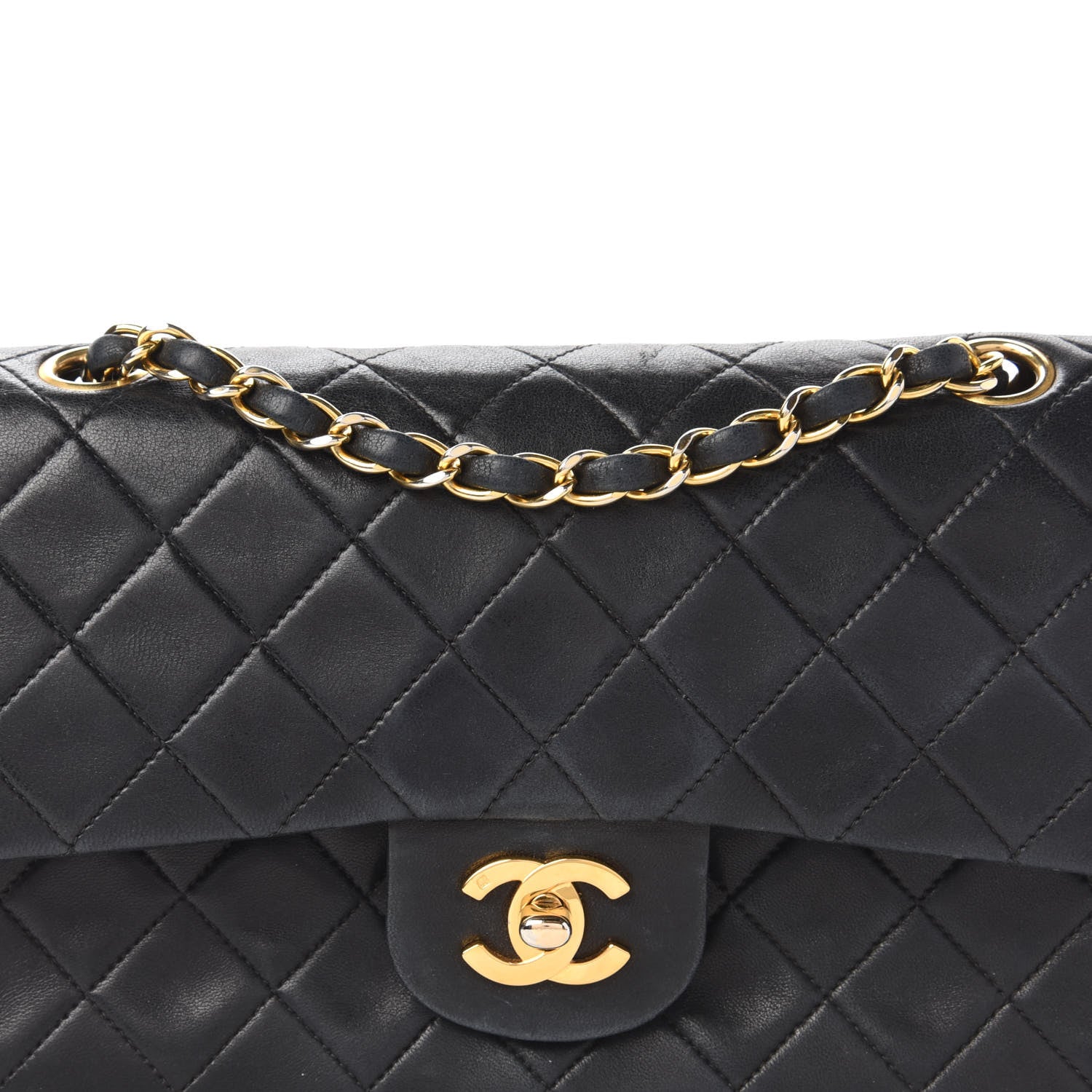 Chanel Lambskin Quilted Small Double Flap Black 11 of 11
