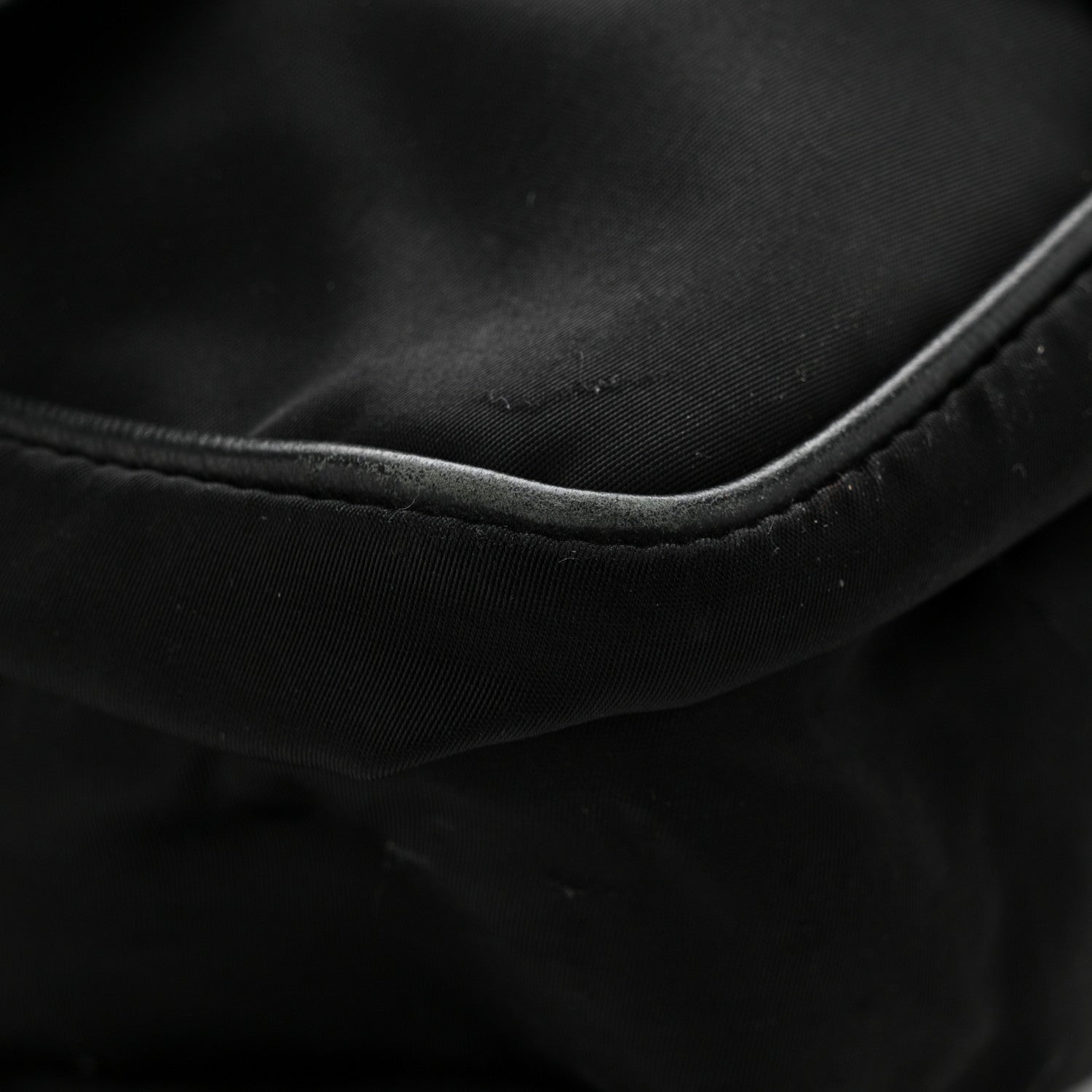 Prada Tessuto Nylon Saffiano Logo Messenger Bag Black 13 of 13