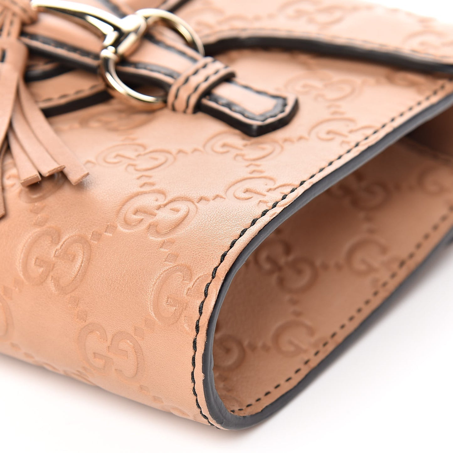 Guccissima Mini Emily Chain Shoulder Bag Camelia