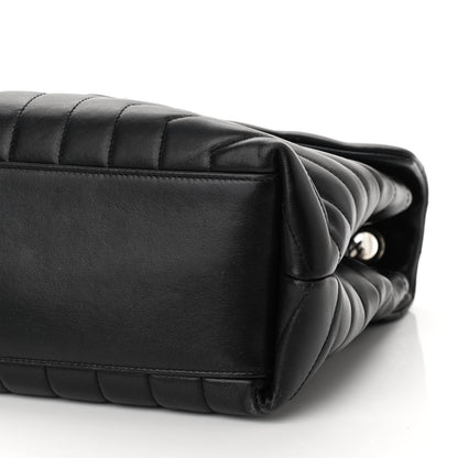 Saint Laurent Calfskin Y Quilted Monogram Medium Loulou Chain Satchel Black 9 of 9