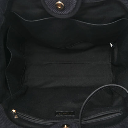 Chanel Woven Straw Raffia Medium Deauville Tote Black 5 of 10