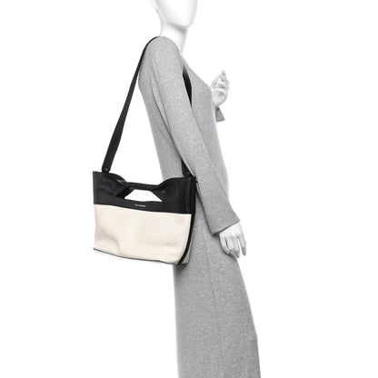 Alexander McQueen Calfskin Small The Bow Bag White Black 2 of 10