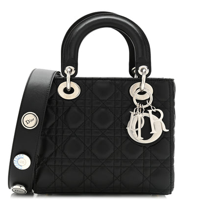 Christian Dior Lambskin Cannage Small Lucky Badges My Lady Dior Black 1 of 11