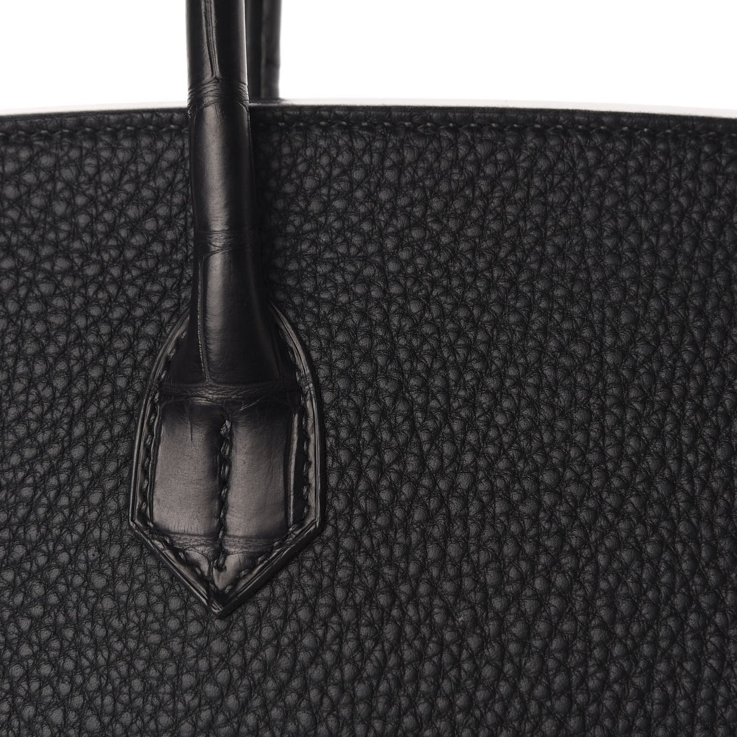 Togo Matte Alligator Birkin Touch 30 Black