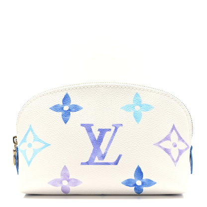 Louis Vuitton Monogram Giant By The Pool Cosmetic Pouch PM Blue 1 of 8