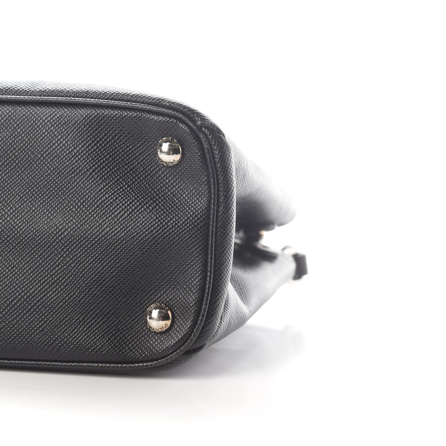 Saffiano Cuir Small Twin Tote Black