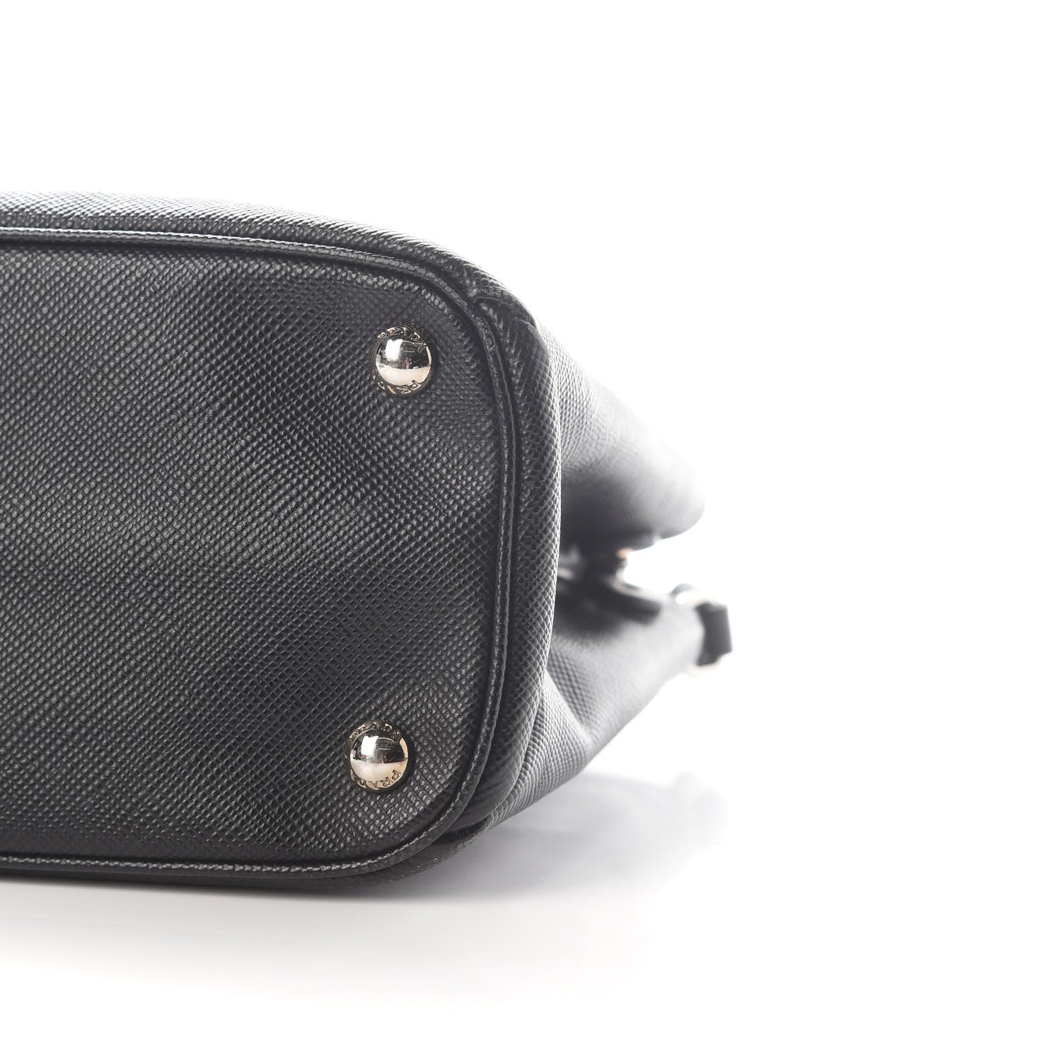 Prada Saffiano Cuir Small Twin Tote Black 9 of 9