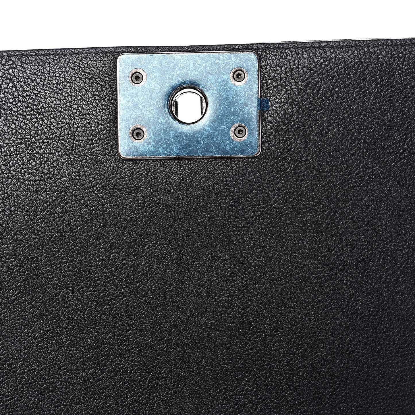 Calfskin Quilted Medium Boy Flap Black