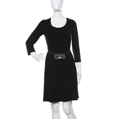 Chanel Caviar Quilted Flap Classic Belt Bag Black 2 of 11