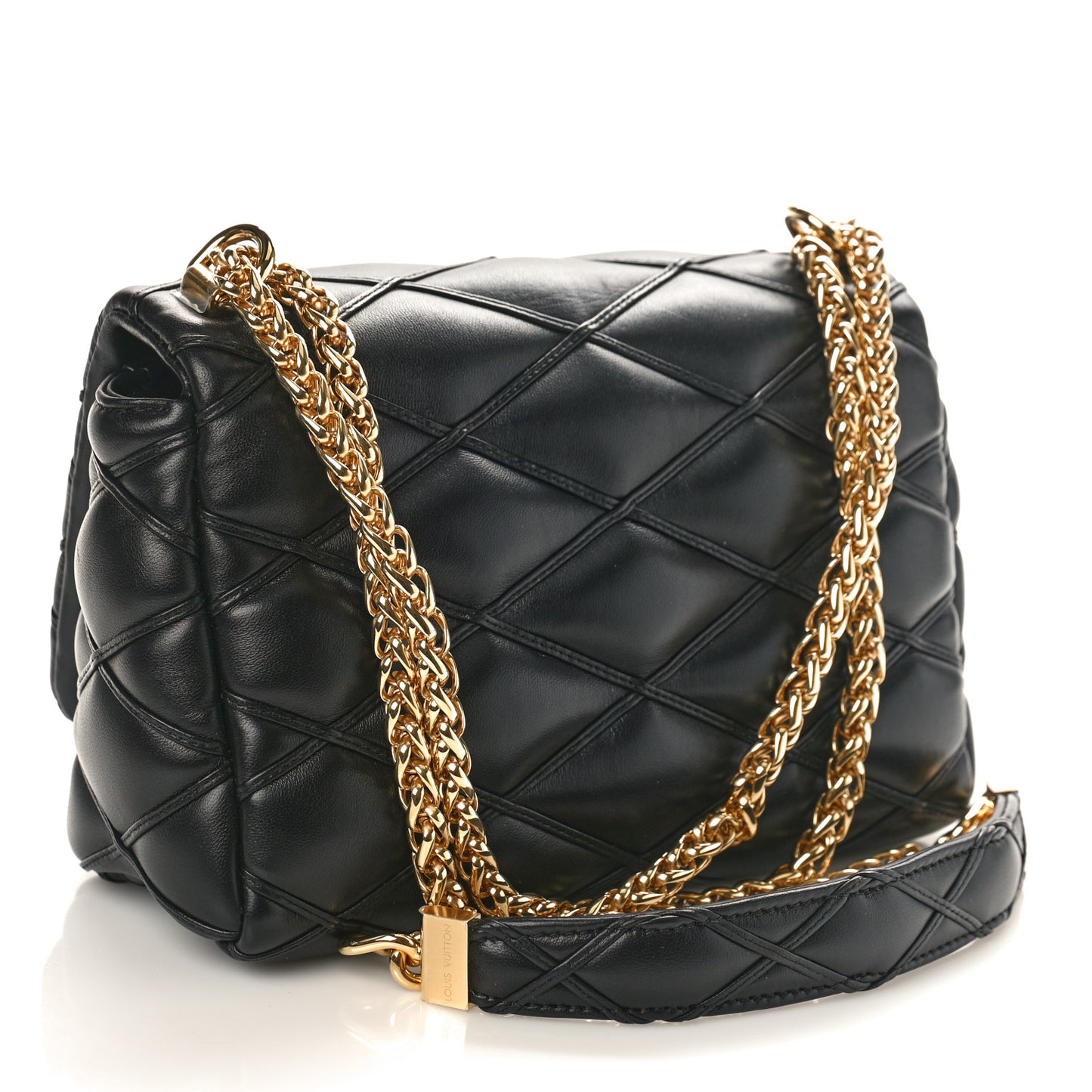 Lambskin Malletage Top Handle GO-14 MM Black