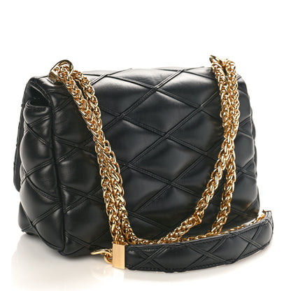 Louis Vuitton Lambskin Malletage Top Handle GO-14 MM Black 2 of 8
