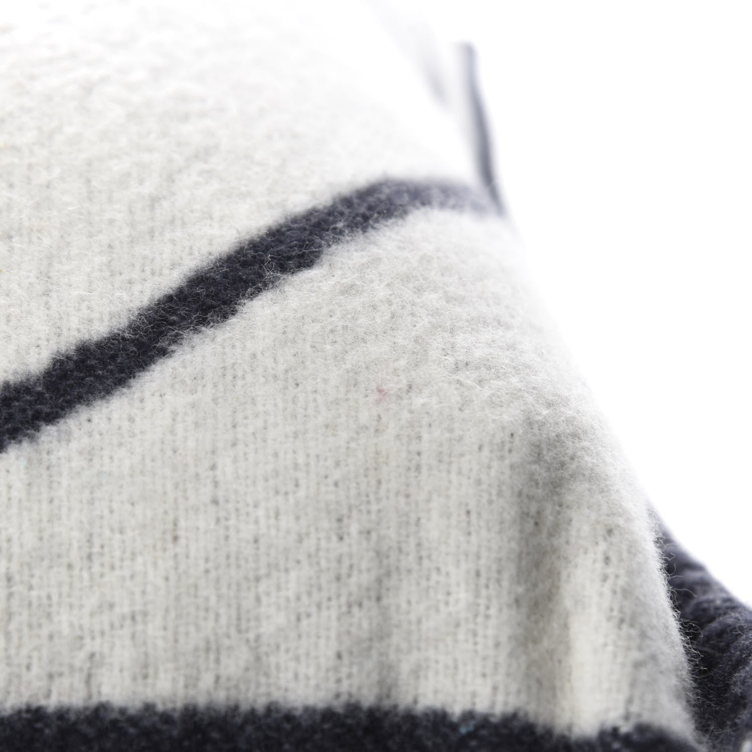Chanel Merino Wool Cashmere CC Pillow Navy Blue 6 of 6