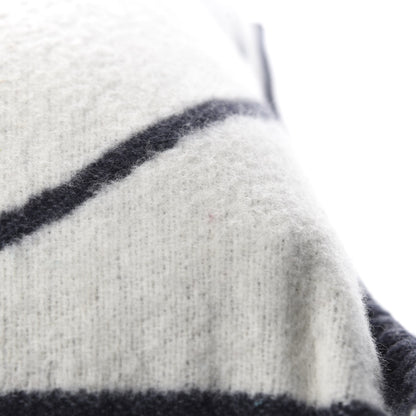Chanel Merino Wool Cashmere CC Pillow Navy Blue 6 of 6