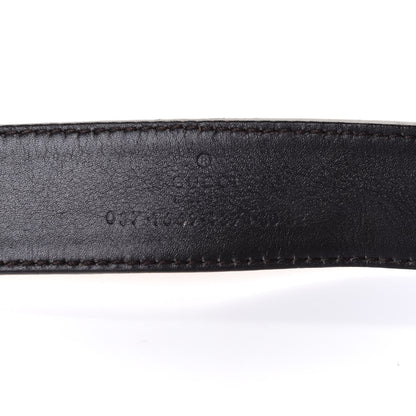 Gucci Calfskin Web Interlocking G Belt 80 32 Beige Red 3 of 4