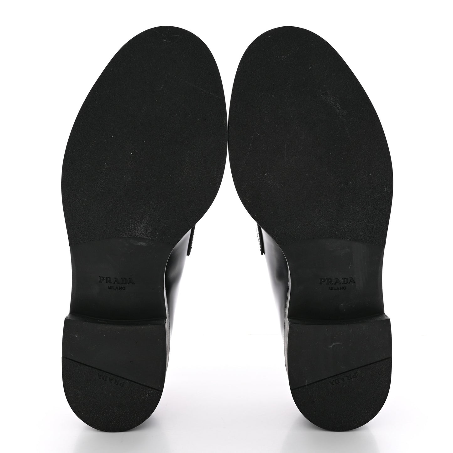 Spazzolato Metal Triangle Logo 50mm Loafers 40 Black