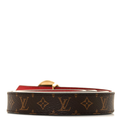Louis Vuitton Monogram 20mm LV Circle Reversible Belt 85 34 Red 2 of 4