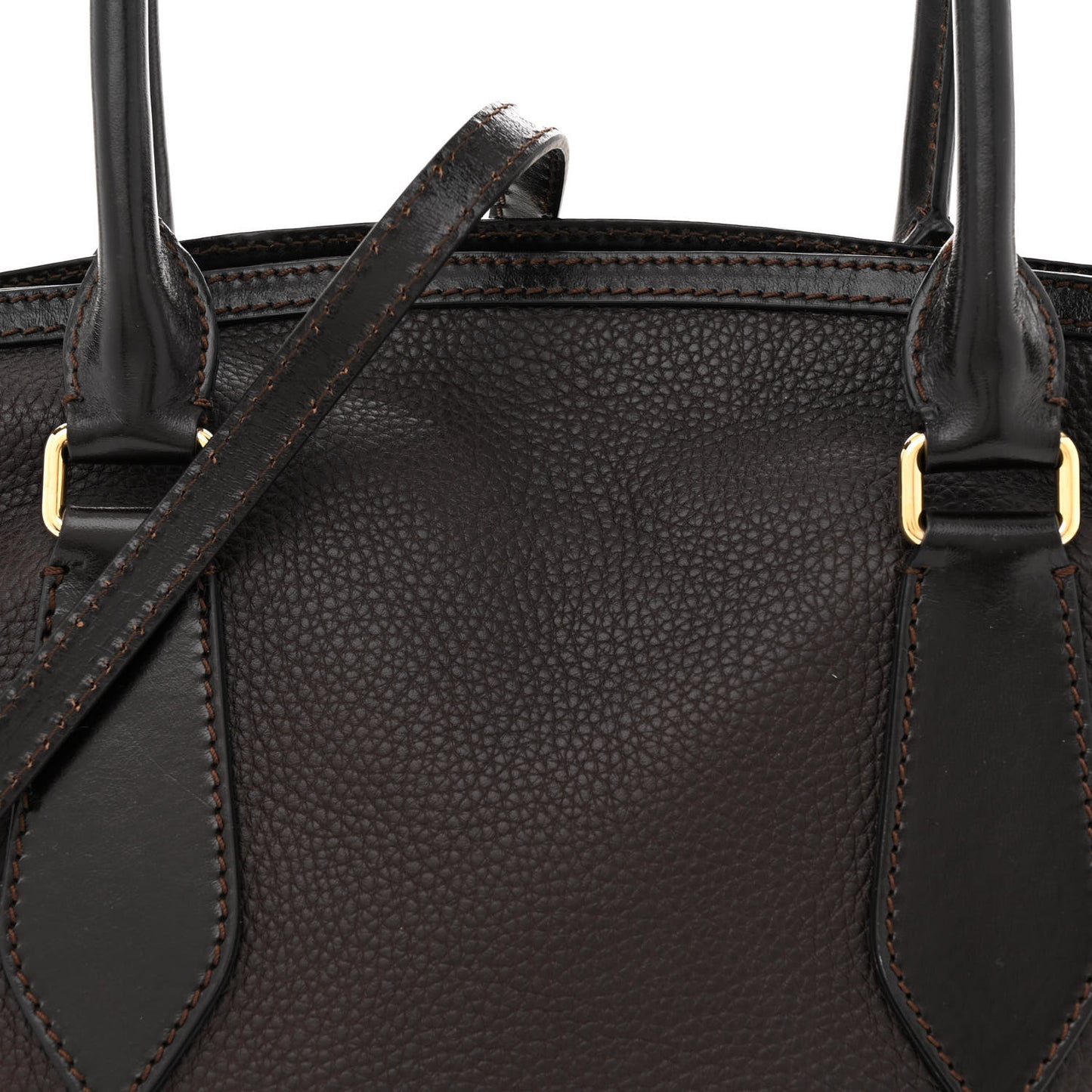 London Grainy Calfskin Medium Baynard Tote Brown