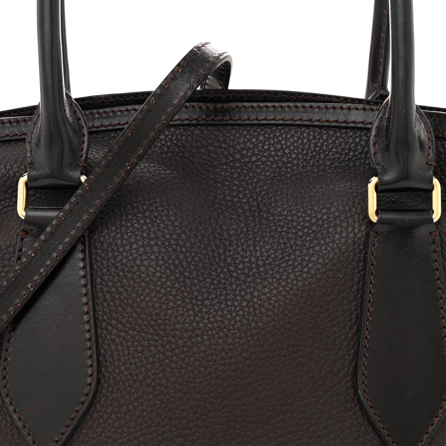 Burberry London Grainy Calfskin Medium Baynard Tote Brown 10 of 16